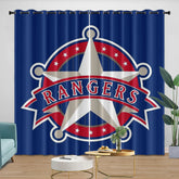 Texas Rangers Blackout Curtain for Living Room Bedroom Window Treatment